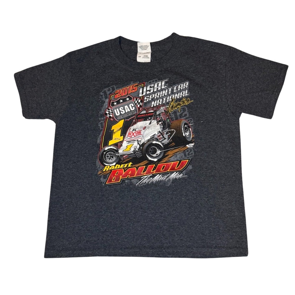 Jerzees race car baby tee